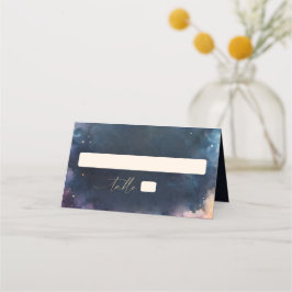 Himmlisches Geschenk Mitternachtsblaue Romantische Platzkarte