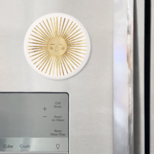 Himmlisches Gold Sonne Glücklich Sonnenschein Boho Magnet