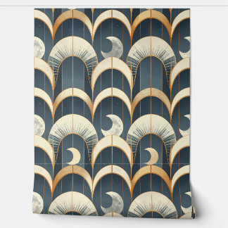 Himmlisches Goldbogen-Muster Tapete