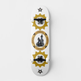 Himmlisches goldenes Sonnenschutzvektor-Design  Skateboard