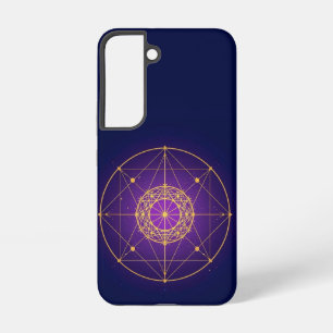 Himmlisches Heiliges Mandala – Mystische Geometrie Samsung Galaxy Hülle