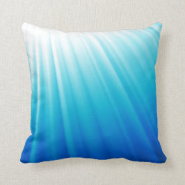 Himmlisches helles Ombre weißes Aqua-Blaukissen Kissen
