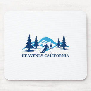 Himmlisches kalifornisches Skiresort Berge Mousepad