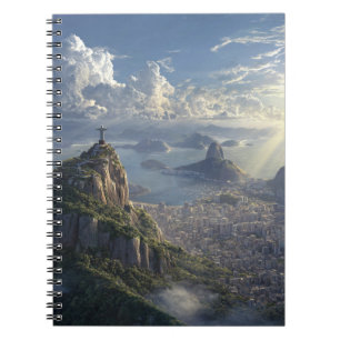 Himmlisches Licht über Rio-Notebook Notizblock