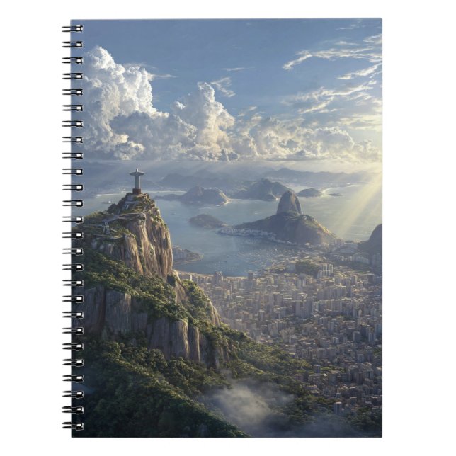 Himmlisches Licht über Rio-Notebook Notizblock (Vorderseite)