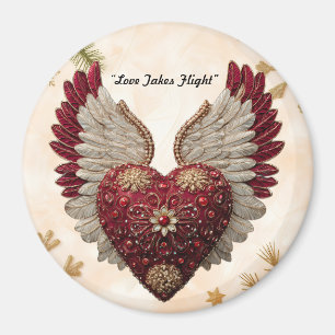"Himmlisches Liebesherz" Magnet