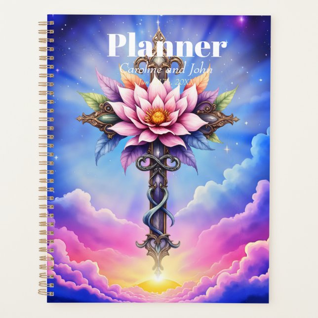 Himmlisches Lotus-Kreuz Planer (Vorderseite)