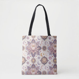 Himmlisches Lotus-Mandala Spirituelles Designmuste