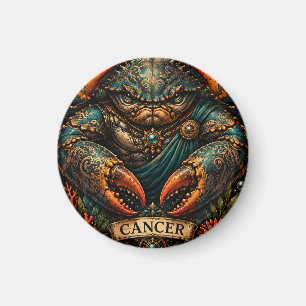 Himmlisches männliches Sternzeichen Krebs Design Magnet