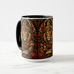 Himmlisches männliches Sternzeichen Löwe-Design Tasse