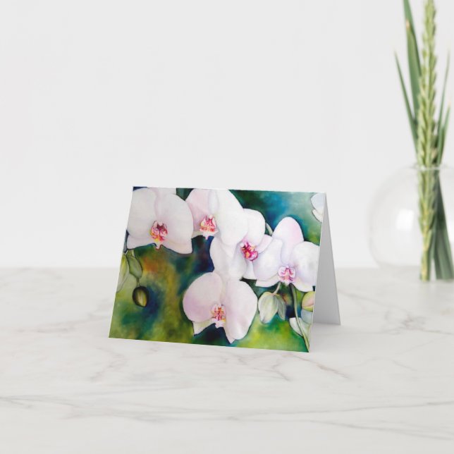 Himmlisches Orchideen notecard, mit Umschlag Karte (Vorderseite)