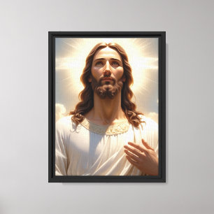 Himmlisches Portrait Jesu Christi Leinwanddruck