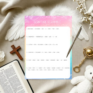 Himmlisches Regenbogen-Mutter-Scriptur-Wirrspiel Einladung
