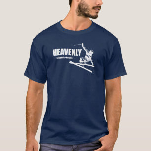 Himmlisches Skigebiet California Nevada Skier T-Shirt