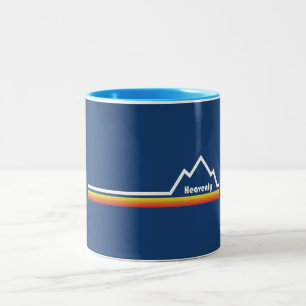 Himmlisches Skigebiet Zweifarbige Tasse