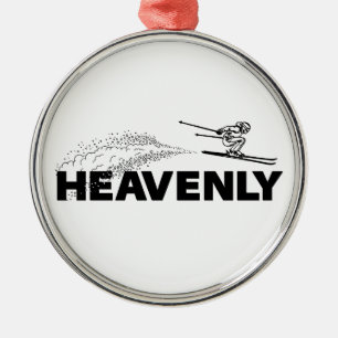 Himmlisches Skiresort Kalifornien Nevada Skispring Ornament Aus Metall