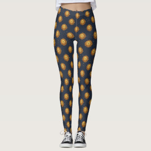 Himmlisches Sonnengoldmuster (1) Leggings