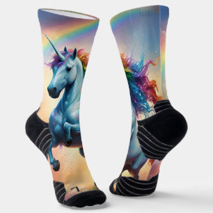 Himmlisches Spektrum: Der Regenbogen des Regenboge Socken