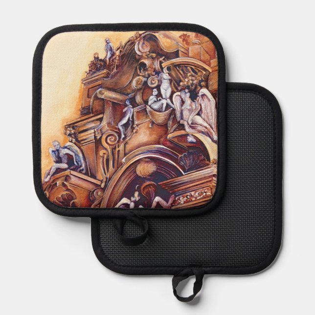 Himmlisches Ungarisch Topflappen (Vorderseite/Rückseite)