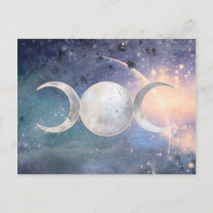 Himmlisches Universum Triple Moon Goddess Moonston Postkarte