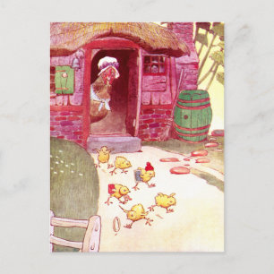 Hin und Her in Pink House Postkarte