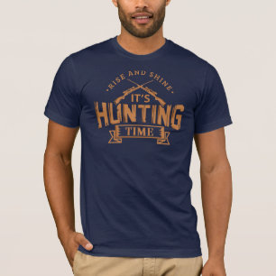 Hin- und Rheinjagd Zeit Hirsch Jäger Tag T-Shirt