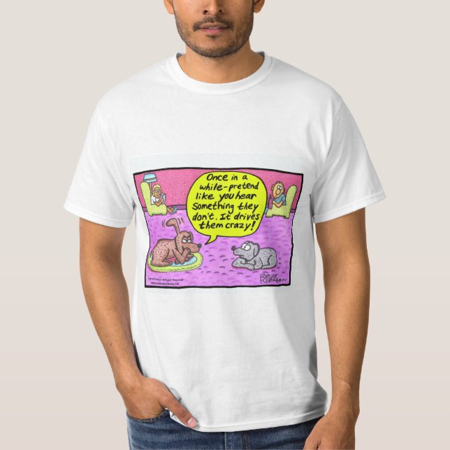 Hin und wieder… LUSTIGER Cartoon Bogenwimmerns u. T-Shirt (Vorderseite)