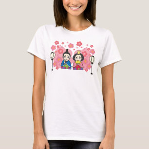 Hina Matsuri Dolls Kirschblüten T-Shirt