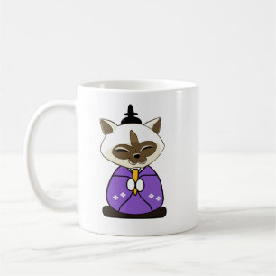 Hinamatsuri Siamkatzen Hina Ningyo Kaffeetasse