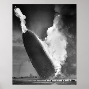 Hindenburg Desaster Plakat 16"x20".