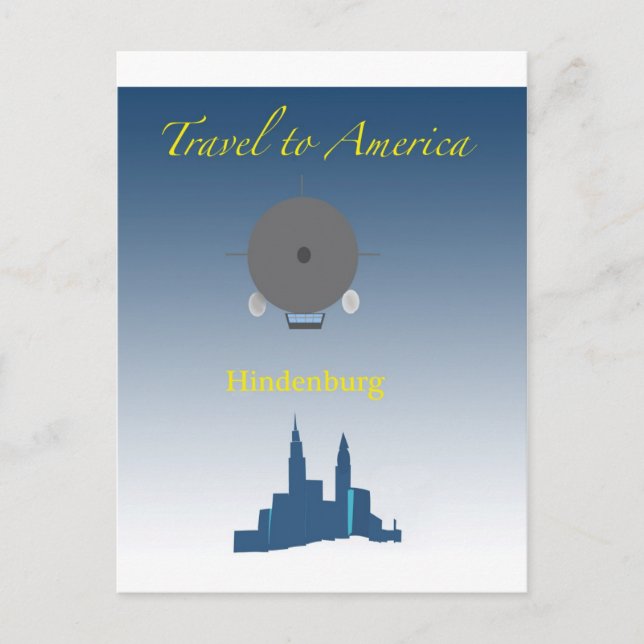 Hindenburg Postkarte (Vorderseite)