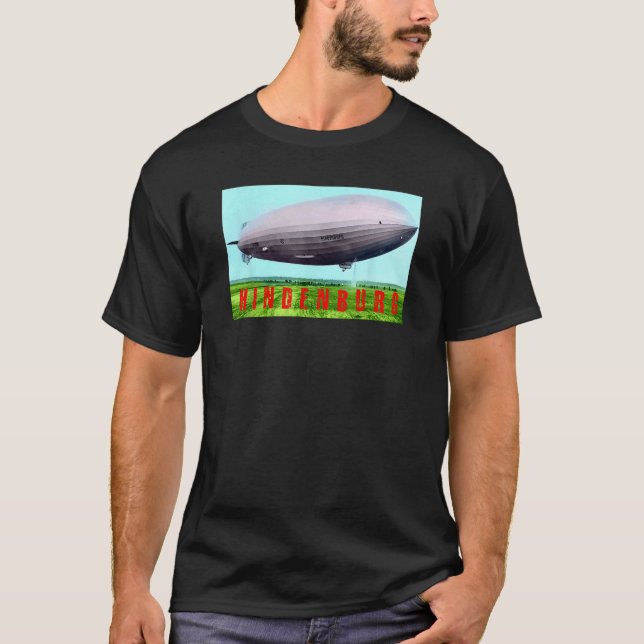 Hindenburg Vintage Luftschiff Zeppelin T-Shirt (Vorderseite)