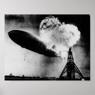 Hindenburger Desaster - Zeppelin-Explosion Poster
