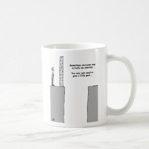 Hindernisse in Lösung Kaffeetasse