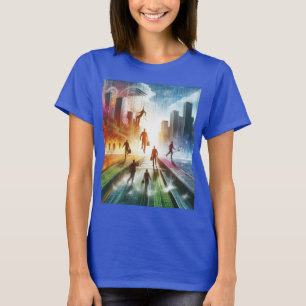 Hindernisse überwinden, Gebäude-Futures T-Shirt