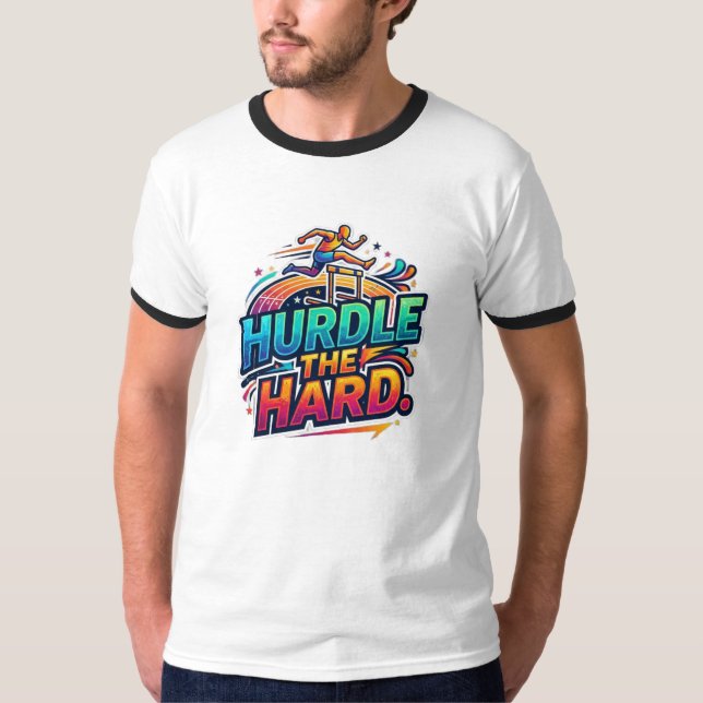 Hindernisse überwinden. T-Shirt (Vorderseite)