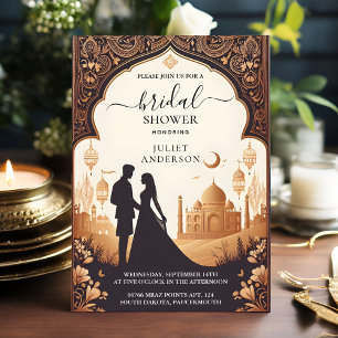 Hindi Henna Mehndi Indian Style Brautparty Einladung