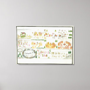 Hindische Festivals einschließlich Dasehra, Diwal Leinwanddruck