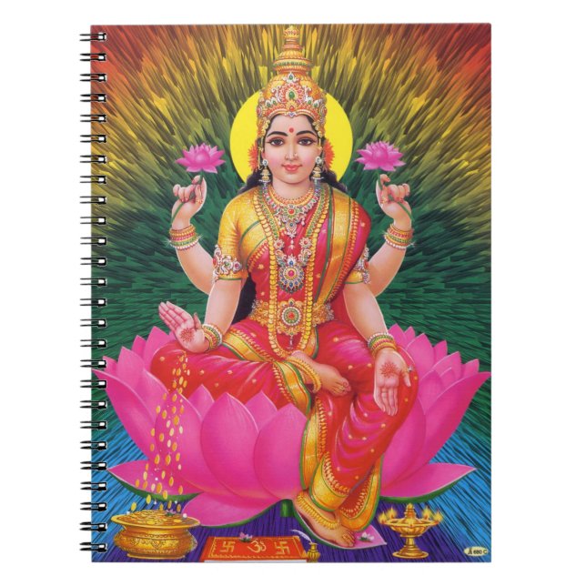 Hindische Göttin Saraswati Notizblock (Vorderseite)