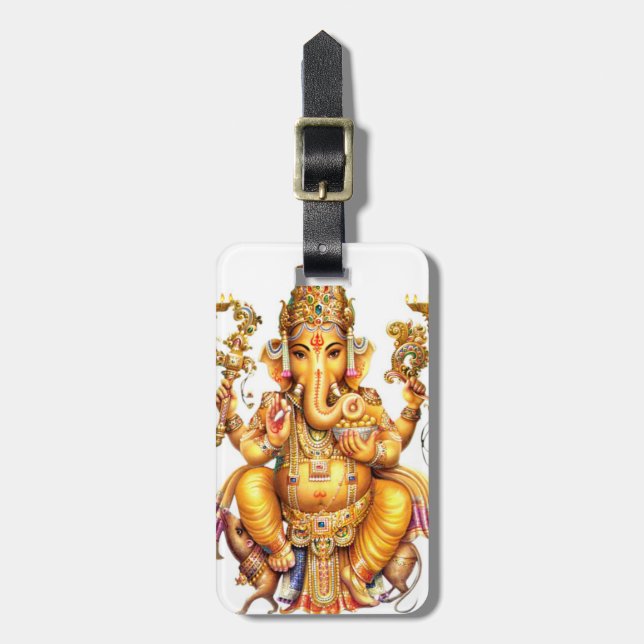 HINDISCHER GOTT GANESH GEPÄCKANHÄNGER (Vorderseite vertikal)