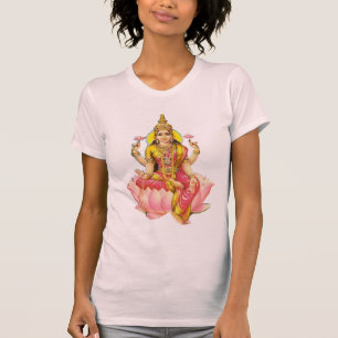 Hindisches Göttin lakshmi Reichtums-Wohlstandsgel T-Shirt