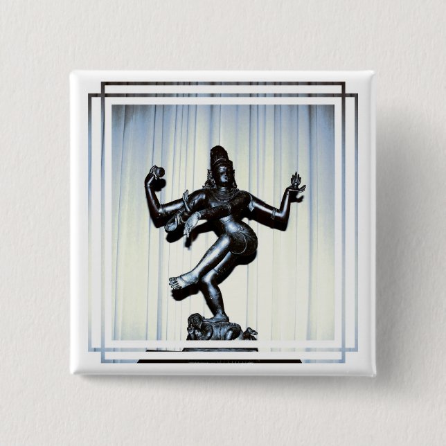 Hindisches Shiva Button (Vorderseite)