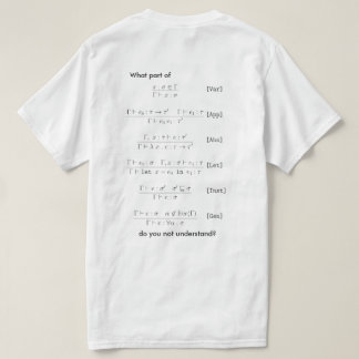 Hindley-Milner-Typenreferenz T-Shirt