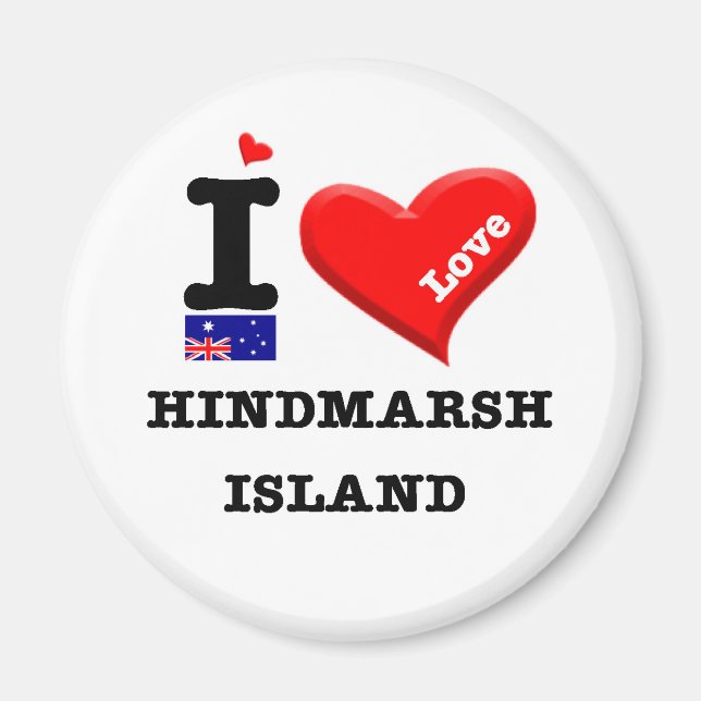 HINDMARSH ISLAND - I-Liebe Magnet (Vorne)