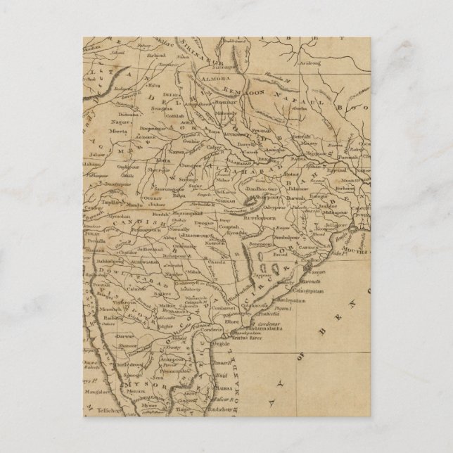 Hindoostan 6 postkarte (Vorderseite)