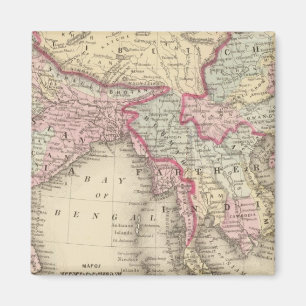 Hindoostan, Farther India, China, Tibet 2 Magnet