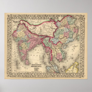 Hindoostan, Farther India, China, Tibet Poster