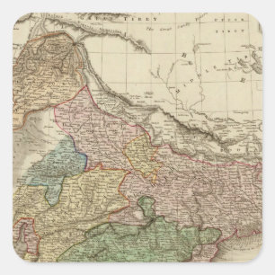 Hindostan 2 quadratischer aufkleber