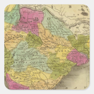 Hindostan 3 quadratischer aufkleber