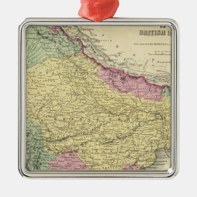 Hindostan oder britisches Indien 2 Silbernes Ornament (Vorne)